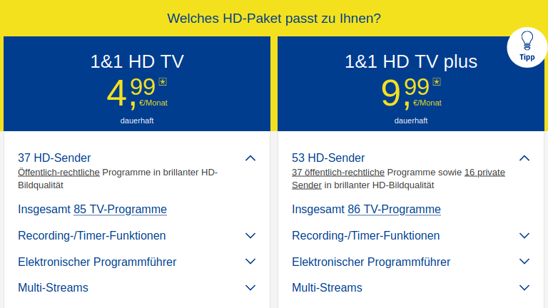 1und1 TV