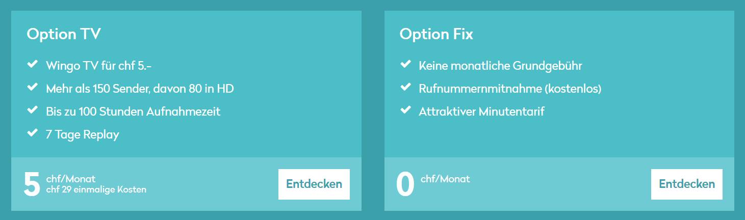 wingo-optionen